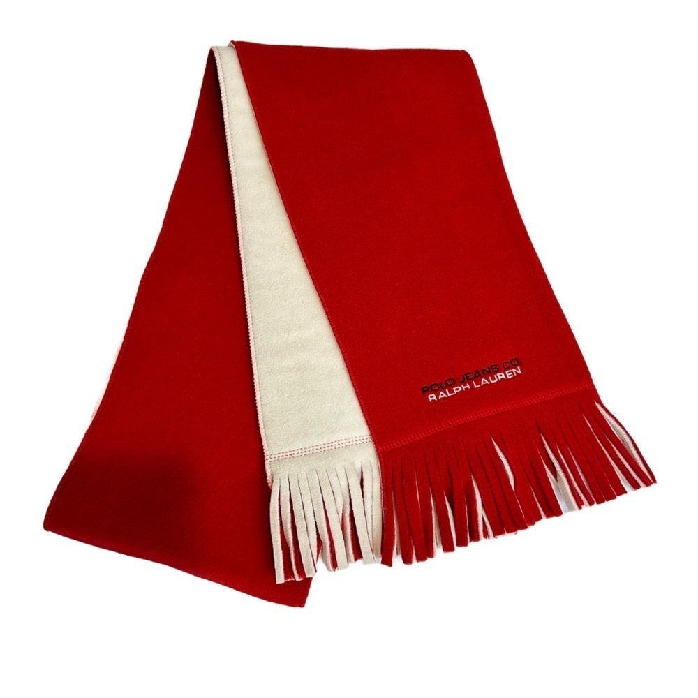 Ralph Lauren Polo Reversible Scarf with Fringe